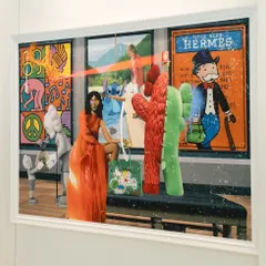 The full 'Museum Heist' artwork displayed in our gallery. Maegha’s innovative fusion of traditional art and technology redefines curation, offering an immersive experience.
