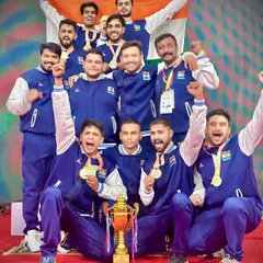 Pure joy and pride. The senior team celebrating a gold medal win after a hard fought team kumite event. This is what happens when dedication meets teamwork.