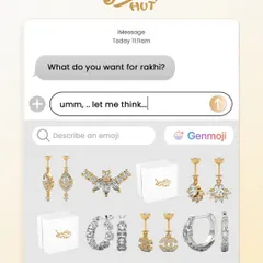 What do you want for Rakhi? Sometimes, a picture is worth a thousand words. Just send this to your brother and let our jewellery do the talking.