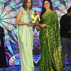 A full-length shot from the award ceremony. It was an honor to be recognized on such a prestigious platform.