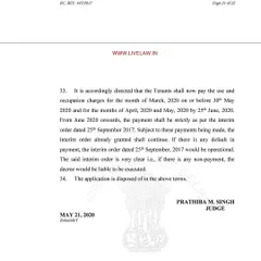 This Delhi High Court order addresses a critical issue that arose during the COVID-19 lockdown: the payment of rent. The court clarified that tenants cannot universally claim force majeure to suspend rent, providing much-needed legal certainty for property owners and tenants in commercial lease disputes.
