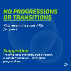 Are you or your child repeating the same drills for years with no progress? This is a common issue. My approach emphasizes that training must evolve with age, strength, and competition level. I build clear progressions into every player's plan.