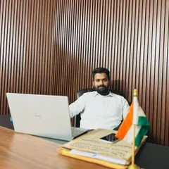 My chamber, No. 215 in Block C of the District & Sessions Court, Gurugram. Here, I provide legal advice and representation, using all available resources to advocate for my clients.