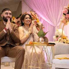 Blessings and joy during a pre-wedding function. My goal is to handle the food completely, so the family can focus on these precious moments without any stress.