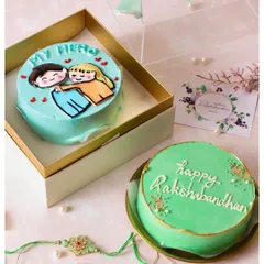 This Rakhi, let your love speak through something truly special. Our custom bento cakes are not just dessert, they're a bundle of memories and shared laughs.