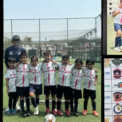 Our U7 'Little Champs' making their debut at the MFA YPL. This collage captures the excitement of their first competitive tournament experience.
