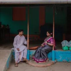 We can step back in time together. This retro, village-themed shoot was so special. Dressed in traditional attire on a rustic porch, we captured a feeling of nostalgia and the simple, profound beauty of starting a family.