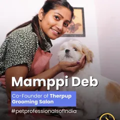 I am Mamppi Deb, Co-Founder of Therpup Grooming Salon. My work is a blend of passion, creativity, and a deep dedication to the well-being of every animal I groom.