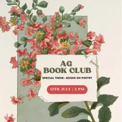 Our general AG Book Club, where the only agenda is to share what you have been reading. This month's special theme was 'Books on Poetry'.