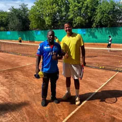 Our director Ashutosh Singh with former Olympic wrestling gold medalist Yandro Quintana from Cuba. We believe in learning from champions across all sports to build a winning mentality.