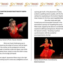 A review of my performance at the India International Centre, published on Narthaki. I am so grateful to Leela Venkataraman ma'am for her insightful words.