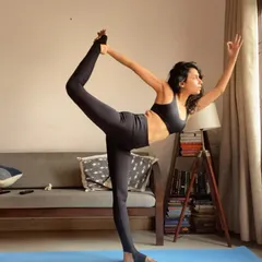 Finding grace and strength in Natarajasana, the Lord of the Dance pose. This asana challenges your balance and opens your heart, reminding us to find stability even as we expand.