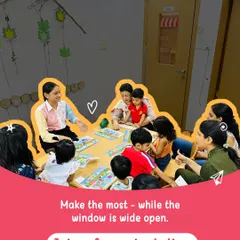 This is what a room full of joy, curiosity, and connection looks like. In our small group settings, every child is seen, heard, and encouraged to explore, ensuring they get the personal attention they need to thrive while making new friends.