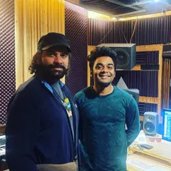 Renowned Bollywood singer Mohit Chauhan in my in-house recording studio. It is a regular occurrence for top artists to use my facilities for their professional projects.