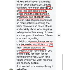 It is so encouraging to receive messages like this from an Obstetrician & Gynaecologist. It confirms the vital role that proper childbirth education plays in reducing fear and empowering women to have a positive birth experience.