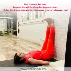 Legs-up-the-wall is a revolutionary pose for postpartum recovery. It's a form of active rest that calms the nervous system, improves circulation, and allows the body to heal without strain. It's a simple, powerful tool for every new mother.