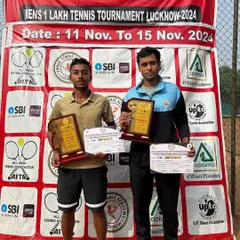 Victory on the men's professional circuit. We congratulate our player Nithilan on winning his first AITA Men’s 1 Lakh Singles Title in Lucknow, a major milestone in his professional tennis journey.