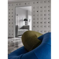 Frenchie Haus is an urban oasis we crafted for a dynamic young couple and their beloved French Bulldogs. The living room features playful furniture and a unique Morse code wall that tells the couple's story, proving that a home can be both creative, deeply personal, and comfortable for every member of the family, including the furry ones.