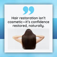 We see hair restoration as confidence restored, naturally. Our goal is not just to regrow hair, but to help you feel like yourself again by enhancing your natural appearance safely and effectively.
