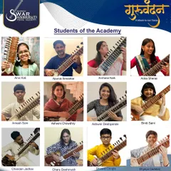 Presenting some of the talented students from my Swar Sanskruti Music Academy who performed at Guruvandan. I am proud to see students of all ages embracing the sitar with such dedication.
