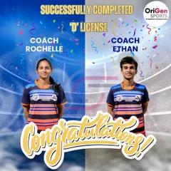 Celebrating the growth of our coaching team. Congratulations to Coach Rochelle and Coach Ethan for successfully completing their AIFF 'D' Coaching License. They are valuable assets to our players' development.