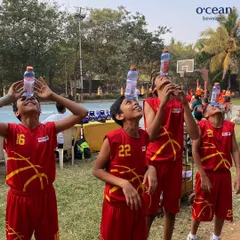 It's not all serious drills. Here are some of our younger players having fun with a bottle balancing challenge during a break at the MVP Skills Challenge. We believe in having fun while we work hard.