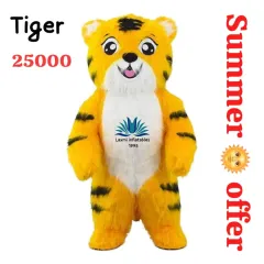 Our bright yellow and black Tiger mascot is a fantastic choice for sports events, school annual days, or promotional activities. It is designed to be durable and easy to wear for extended periods.