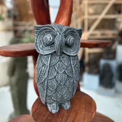 Our GRC owl statue is a wise and wonderful addition to any space. The detailed feather carving and large eyes give it a distinct personality, perfect for a bookshelf or garden perch.