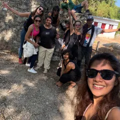 A happy group selfie after a challenging but rewarding hike. The sense of accomplishment and shared joy after reaching our destination together is a memory we all cherish.