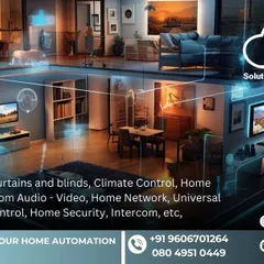 This graphic visualizes how we connect your entire home. From smart lighting and climate control to home security and multi-room audio, we create a single, unified system for your project.