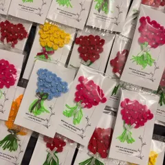 A collection of my handmade greeting cards, showing the variety of colors available. I can handle bulk orders for events or corporate gifting.