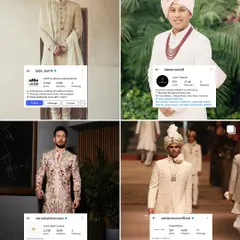 Continuing my list of top groomswear designers. This selection includes Jade by MK, Label Crestelli, Varun Bahl, and Ashish N Soni, who offer both contemporary and classic couture options.