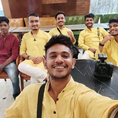 My team and I during a Haldi ceremony shoot. We believe in being part of the celebration to capture the most authentic and joyful moments.
