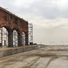 Another view of the restoration project in Colaba, with the sea in the background. We are grateful for the trust our clients place in us to handle such diverse and contextually rich typologies.