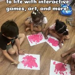 We bring stories to life with interactive games, art, and more. After a story, an art activity like this one helps children process the narrative and express their own interpretation of the characters and events.