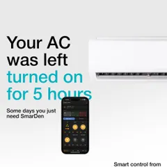 Left your AC on? No problem. Our app not only notifies you but also lets you turn it off from anywhere, saving you from a hefty electricity bill.