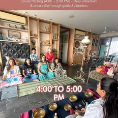 What to expect: The workshop begins with a one-hour sound healing session. The guided vibrations help with deep relaxation and stress relief, preparing you for a mindful pottery experience.