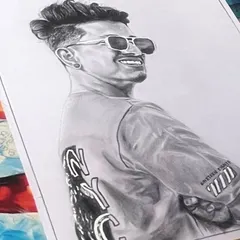A completed portrait of a follower, showing a cool and casual style.