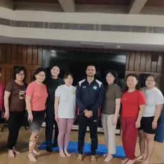 A group photo with my sixth international batch of 2025, featuring students from Mongolia and Hong Kong. It's a joy to bring together such a diverse group to share the knowledge of yoga.