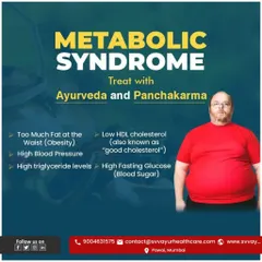 Metabolic syndrome involves a cluster of conditions like obesity, high blood pressure, and high blood sugar. I use a combination of Ayurveda and Panchakarma to treat this syndrome at its root, focusing on improving metabolic function naturally.