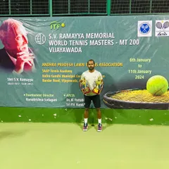 A successful trip to Vijayawada for the ITF MT200 tournament, where I won the singles title and was the runner-up in doubles.