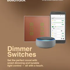 Set the perfect mood with our dimmer switches. I provide smart dimming and tunable light control, all with a simple touch, voice command, or from the app.