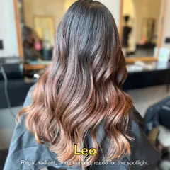 Inspired by the Leo sign, this regal and radiant color is made for the spotlight. The dramatic red-brown blend is perfect for a fire sign.