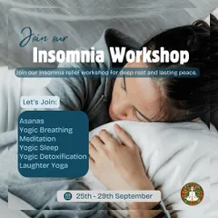 Are sleepless nights affecting your well-being? Our Insomnia Workshop offers a holistic approach to reclaiming your rest, incorporating gentle asanas, yogic breathing, meditation, and even laughter yoga to calm the nervous system.