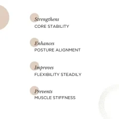 These are four great reasons to make Pilates a part of your routine. It strengthens core stability, enhances posture and alignment, improves flexibility, and prevents muscle stiffness, contributing to your overall well being.