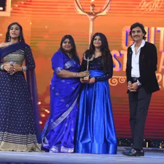 Receiving the award on stage was such an honor. I'm filled with gratitude for everyone who believed in me and my voice for this project.