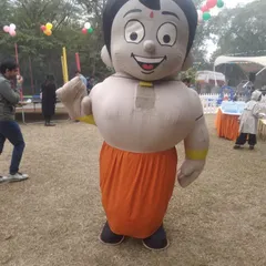 Hire the famous Chota Bheem for your party. This inflatable mascot is a huge attraction for kids who love the popular Indian cartoon character.