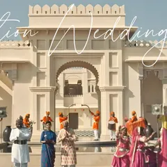 A destination wedding in Udaipur begins with a grand cultural welcome. We arranged for musicians and dancers in traditional attire to greet guests, immediately immersing them in the opulence and vibrant spirit of Rajasthan.