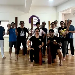 A great group photo from our fourth workshop at Manasfit Yoga center. It was a fantastic session with an enthusiastic bunch of people.
