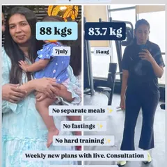 Even with a super busy work schedule, this client lost over 4 kgs. Her plan involved no fasting or hard training, just weekly consultations and a plan to enhance her metabolism.